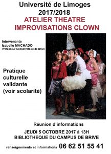 Affiche de l'atelier théâtre